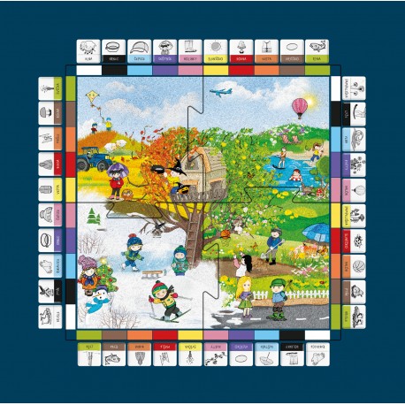 Duhový rok: Zahraj si 7 her a poznej barvy i roční období!